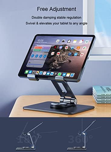 Masaüstü 360 Dönen Tablet Standı Tutucu Ayarlanabilir Katlanabilir ile Uyumlu iPad Pro / Hava / Mini ve Daha Fazlası