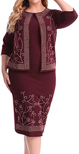Bayan 2023 Bayan Zarif Örgü Dantel Pelerin Elbise Artı Boyutu Baskı Boyun Yarım günlük elbiseler Kadınlar için 40