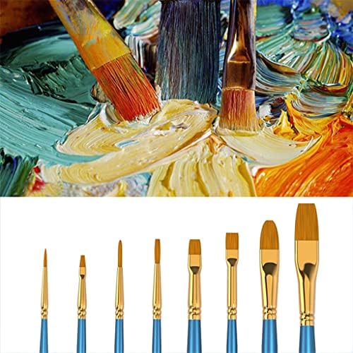 YFQHDD 50 adet Sanatçı Boya Fırçası Seti Naylon Saç Suluboya Akrilik Yağlı Fırça Boyama Kırtasiye