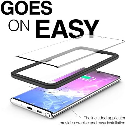 Magglass Galaxy Note 10 Temperli Cam Ekran Koruyucu w/Parmak izi Ekran Uyumluluğu-Anti Kabarcık UHD Temizle Tam Kapsama