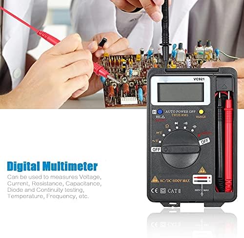 UXZDX CUJUX VC921 El Dijital Multimetre İşlevli Mini Çok Esr Metre AC / DC Gerilim Transistör Test Cihazı Ampermetre