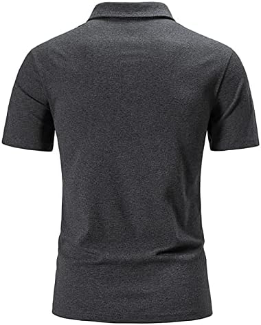 Ymosrh erkek Gömlek Casual Katı Renk Baskılı Gevşek kısa kollu tişört Po Lo Gömlek polo gömlekler Pamuk