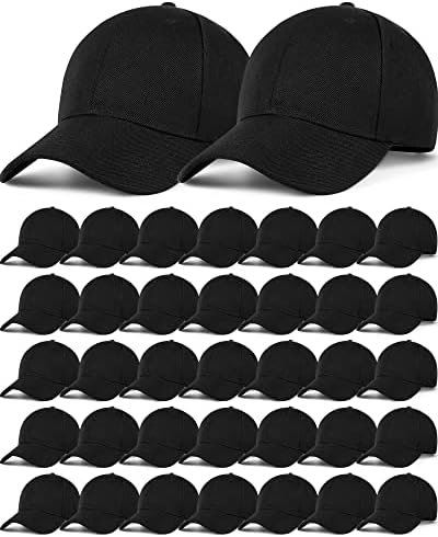 36 Paket Boş beyzbol şapkası Toplu Ayarlanabilir Arka Kayış Süblimasyon Şapkalar Düz Unisex şoför şapkası Erkekler