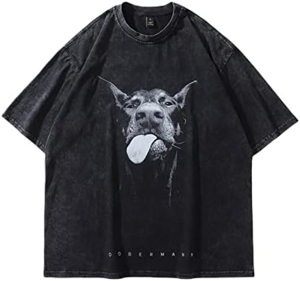 Y2k Gömlek Erkekler Kadınlar Vintage Grafik Tees Boy Unisex Rahat Kısa Kollu T Shirt Streetwear Yaz Harajuku Üst