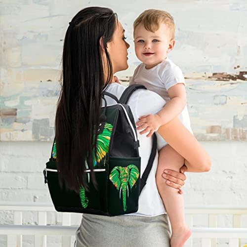 Bebek bezi sırt çantası yeşil fil bebek bezi çantası annelik bebek bezi değiştirme çantaları