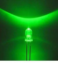 50 ADET 8mm 2Pin yeşil ışık yuvarlak led