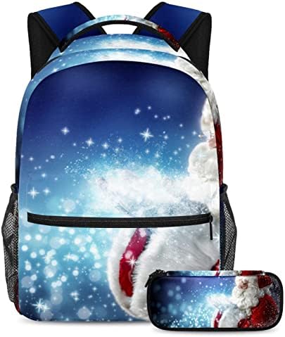 TBOUOBT seyahat sırt çantası Seti Hafif Dizüstü Rahat Sırt Çantası Kadın Erkek, Santa Kar Tanesi Noel
