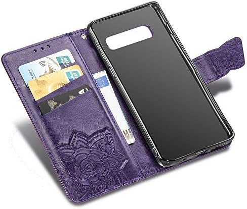 GYHOYA ile Uyumlu Samsung Galaxy S10 Artı Cüzdan Kılıf için Kadın, deri Flip Folio Kickstand ile Manyetik ve kart