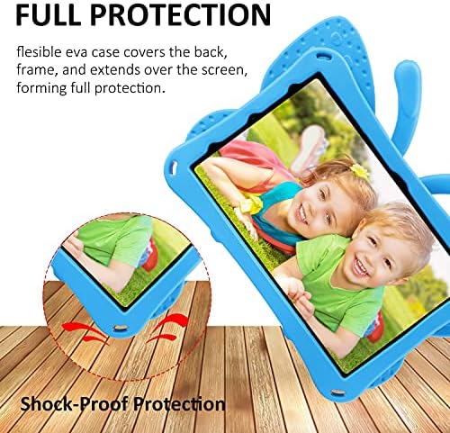 Simicoo iPad 10 2022 Kılıf Çocuklar için Standlı Sevimli Kelebek Kılıf Hafif EVA Sağlam Darbeye Dayanıklı Ağır Hizmet