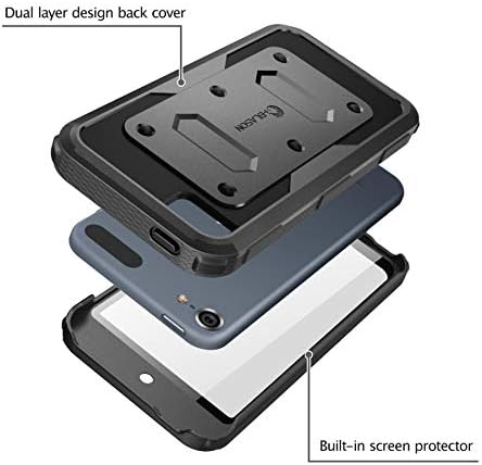 iPod Touch 7/6/5 için Tasarlanmış i-Blason Zırh Kutusu Kılıfı, Apple iPod Touch 5./6./7. Nesil için Dahili Ekran Koruyuculu