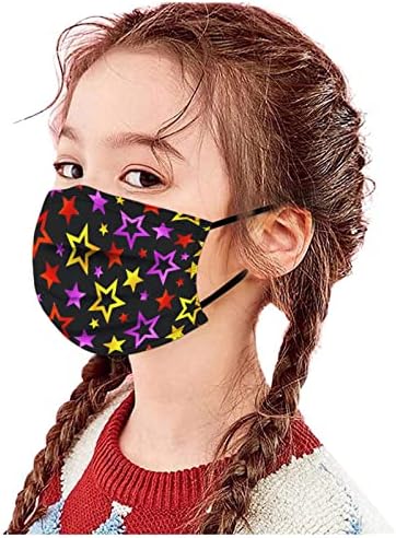 JMETRIE 50 ADET Çocuklar Tek Kullanımlık Yüz Maskesi Kelebek Baskı Maskeleri yüz Kapatma Nefes Rahat Maskesi Çocuk