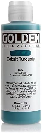 Altın Sıvı Akrilik - Kobalt Turkuaz-4 oz Şişe