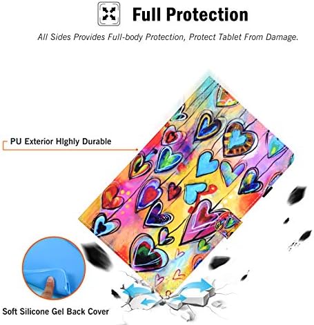 Galaxy Tab A7 10.4 inç Kılıf, RASUNE PU Deri Kart Yuvası Kapak Çoklu Görüş Açıları Standı Akıllı Kılıf Samsung Galaxy