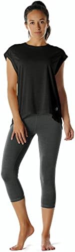 ıcyzone Aç Geri Egzersiz gömlekler-Yoga t-shirt Activewear Egzersiz Kadınlar için Tops