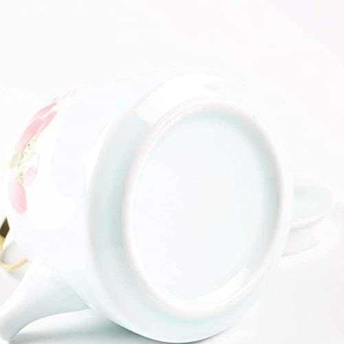 Ofis demlik Demlik seramik demlik Seramik Küçük Çaydanlık Ev Basit çay seti El-Boyalı Seladonlar Lotus çiçeği ışın