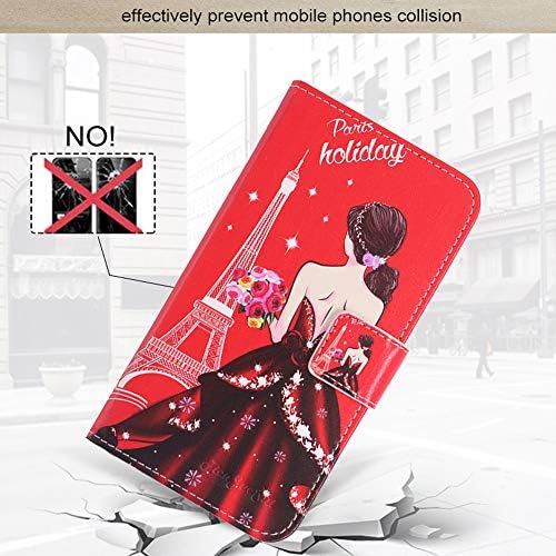 TienJueShi Rüya Kız Moda Standı Kitap Standı Kapak PU Deri Koruyucu telefon kılıfı için ROKiT İO Pro 3D 5.9 inç Kapak