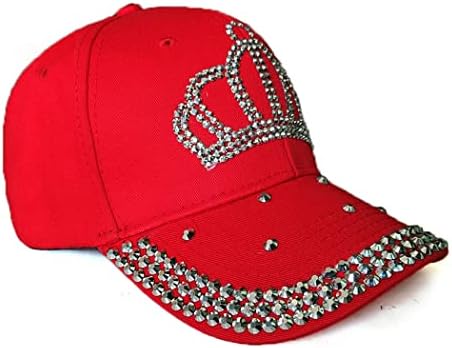 Ayarlanabilir kadın Sparkle Bling Rhinestone Bejeweled Taç Pamuklu Denim beyzbol şapkası Hip Hop Şapka güneşlikli
