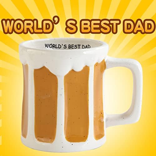 Huılaıren dünyanın En İyi Baba-bira kupası-15oz-Yenilik Baba Kupa-Babalar için elle çizilmiş Seramik Kahve Kupa-Kızından