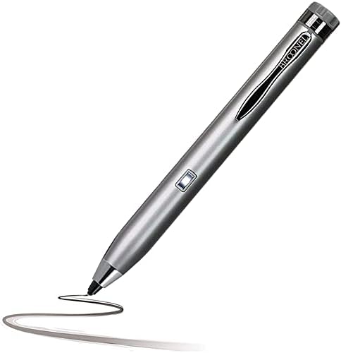 Broonel Gümüş İnce Nokta Dijital aktif iğneli kalem - Microsoft Surface Laptop 4 ile Uyumlu