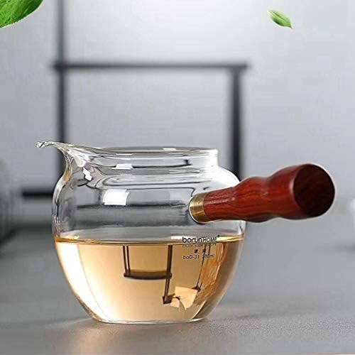 Cam çay bardağı 280 ML, 9.5 OZ Cam çay paylaşımı sürahi ısıya dayanıklı adil fincan (BOD-31)