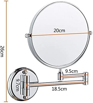 ROWİTA Makyaj Aynası Duvara Monte 10X Büyütme Banyo Tıraş Aynası Çift Taraflı Yuvarlak Büyüteçli Makyaj Aynası, 360°