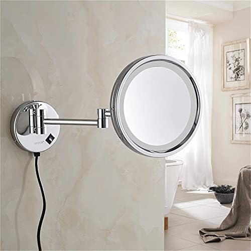 LARRO makyaj Aynası, 3X/5X/7X / 10X Büyütme Ayna Banyo Uzatılabilir Duvara Monte Vanity Tıraş Aynası ile Anahtarı